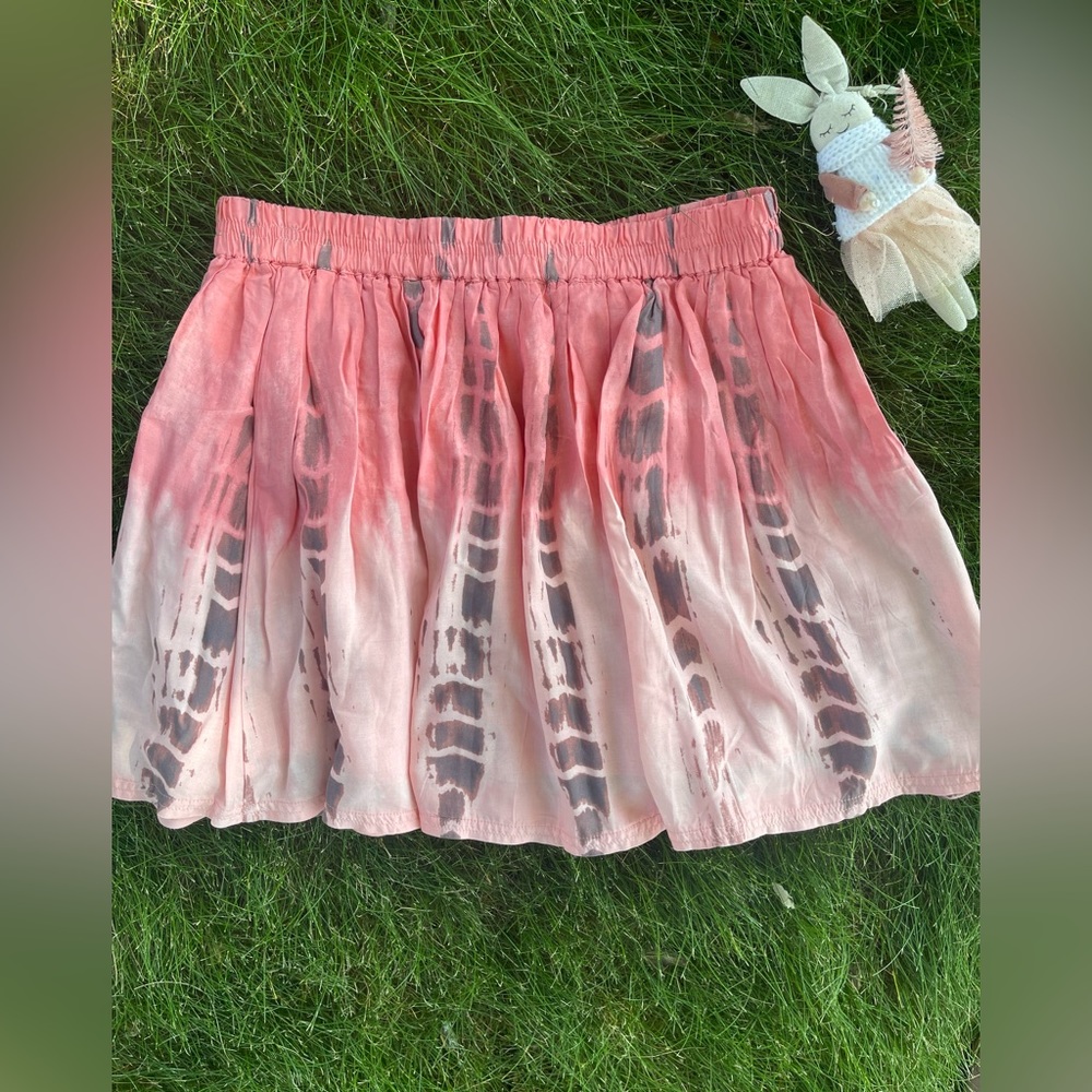 American Eagle Outfitters Cute Coral Ombré Stretch Waist Skirt size M